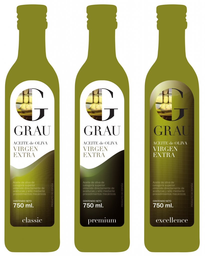 Botellas aceite Grau