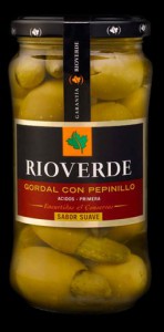 Aceitunas con pepinillo Rioverde
